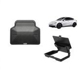 Tesla Model Y / 3 Standart ve Juniper Uyumlu Orta Konsol Kartlık ve Bozuk Para Kutusu İç Trim Siy