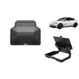 Tesla Model Y / 3 Standart Ve Juniper Uyumlu Orta Konsol Kartlık Ve Bozuk Para Kutusu İç Trim Siyah
