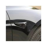 Tesla Model Y Uyumlu Parlak Karbon Fiber Görünümlü Yan Kamera (Sinyal) Kaplama Seti HW4