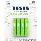 Tesla Rechargeable Aaa 1.2V 800 Mah Şarj Edilebilir Pil 4’lü | Ni-Mh, 1000+ Şarj Döngüsü