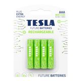 Tesla Şarj edilebilir pil AAA (HR03, mikro kurşun kalem pili, blister) 4 adet