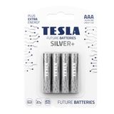 Tesla Silver Alkalin AAA,LR6,LR03,MN1500 İnce Kalem Pil 1,5V 4'lü Paket,Uzun Ömürlü Güç