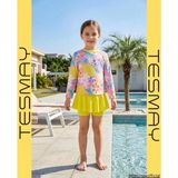 Tesmay 2787 Sarı Uzun Kol Çocuk Tesettür Mayo - 11 - 12 Yaş