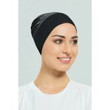 Tesmay Bez Mayo Kumaşı Saç Çekmeyen Yüzücü Bonesi - Standart - Siyah