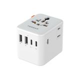TESSAN Evrensel Seyahat Adaptörü, 5 USB Portlu (1 USB C) Uluslararası Fiş Adaptörü, ABD'den Avrupa Birliği, İngiltere, Avustralya ve İrlanda'ya Dünya Çapında Elektrik Prizi
