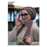 tessetür Bone diyarı Tasarım Bone Koyu Vizon - Tesettür Giyim/bone/şal