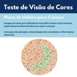 Teste de Visão de Cores para Crianças: Tabelas de Ishihara para Pais: Deficiência na Percepção do Vermelho-Verde e Azul-Amarelo: Inclui Informações e Recomendações sobre Daltonismo