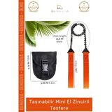 #Testere Taşınabilir Kamp Doğa Yürüyüşü Avcılık Çelik Kesim Kompakt Mini El Zincirli Testere