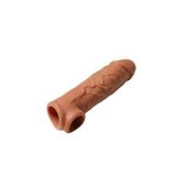 Testis Girişli Gerçekçi Uzatmalı Penis Kılıfı