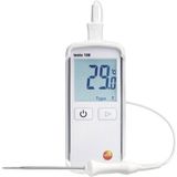 Testo 0563 1080 108 Su Geçirmez Sıcaklık Ölçüm Cihazı (T ve K Tipi), T Tipi Termokupl Probu Dahil, Yumuşak Kutu ve Kalibrasyon Raporu, Beyaz