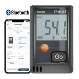 Testo 174H BT Akıllı Sıcaklık ve Nem Kayıt Datalogger Cihazı | Siyah