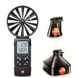 testo 417 Set 1 App bağlantılı 100mm pervane anemometre ve hunileri