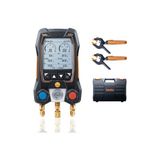 Testo 550S Akıllı Set - Kablosuz Kelepçe Sıcaklık Problarına Sahip Akıllı Dijital Manifold ( Hortum Seti Hariç )