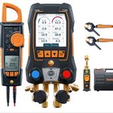 testo 558s Akıllı Vakum Seti - Pens ampermetre ve kablosuz sıcaklık ve vakum problarına sahip akıllı dijital manifold