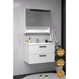 Teta Batum 65 cm Beyaz Mdf Banyo Dolabı Seti