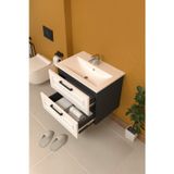 Teta Home Floransa 65 Cm Mdf Gövde Membran Kapak Banyo Dolabı Seti