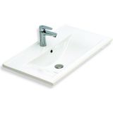 Teta Home Havana 65 Cm Mdf Gövde Membran Kapak Banyo Dolabı Seti Antrasit-Beyaz