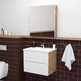 Teta Home Kopenhag 65 Cm Mdf Gövde Membran Kapak Banyo Dolabı Seti Atlantik Çam-Beyaz