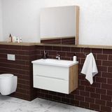 Teta Home Kopenhag 80 Cm Mdf Gövde Membran Kapak Banyo Dolabı Seti Atlantik Çam-Beyaz