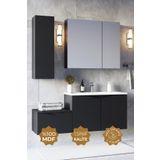 Teta Home Manila 100cm Mdf Banyo Seti + Boy Dolap