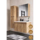 Teta Home Tokyo 100 Cm Mdf Banyo Dolabı Seti + Boy Dolabı Atlantik Çam