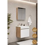 Teta Home Tokyo 55 Cm Mdf Banyo Dolabı Seti Meşe