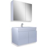 Teta Home Tokyo 80 cm Beyaz Mdf Banyo Dolabı Seti