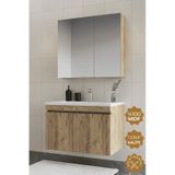 Teta Home Tokyo 80 Cm Mdf Banyo Dolabı Seti Atlantik Çam Atlantik Çam