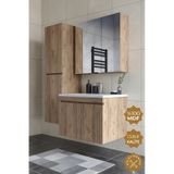 Teta Home Tokyo 80 Cm Mdf Banyo Dolabı Seti +boy Dolabı Atlantik Çam Atlantik Çam