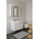 Teta Kahire 65 cm Beyaz Mdf Banyo Dolabı Seti