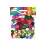 Tetas Kırtasiye Ticon 20MM 70'lı Pastel Renk Ponpon - Renkli