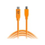 Tether Tools CUC2415-ORG 4.6m USB Kablosu (USB-C - 5Pin Mini USB)