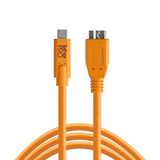 Tether Tools TetherPro USB-C to 3.0 Micro-B - Bağlantı Kablosu 15' (4.6m) DSLR Kamera, Turuncu