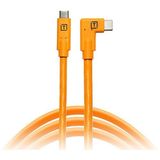 Tether Tools USB-C to USB-C Right Angle 4.6m Orange (CUC15RT-ORG)