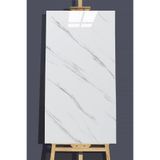 Tetik 10 Adet 30X60 Cm Siyah Beyaz Mermer Kendinden Yapışkanlı Duvar Paneli, Beyaz, 60 X 30, Mr-6013