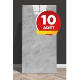 Tetik 10 Adet 60X30 Gri Kendinden Yapışkanlı Pvc Panel, Gri, 30 X 60