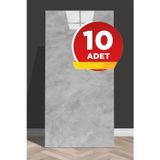 Tetik 10 Adet 60X30 Gri Kendinden Yapışkanlı Pvc Panel