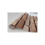 Tetik 3 Boyutlu Tuğla Desenli Duvar Kağıdı, Kahve, 100 X 110