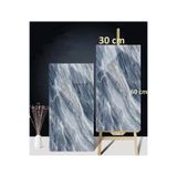 Tetik 5 Adet 60X30 Mavi Mermer Desenli Kendinden Yapışkanlı Duvar Paneli, Mavi, 60 X 30