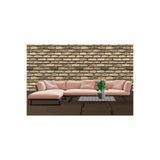 Tetik 9030 Zümrüt 3 Boyutlu Tuğla Desenli Duvar Kağıdı 5 M2 (Krem Kahve) 9030, Krem-Kahve, 100 X 110