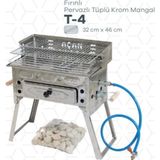 Tetik Açan A Kalite Tüplü Ve Fırınlı Mangal