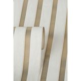 Tetik Bien Exclusive Beyaz Lambri Desenli Duvar Kağıdı 6350, Gold Beyaz, 100 X 110