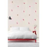Tetik Bien Exclusive Çiçek Desenli Duvar Kağıdı 2701, Lila, 100 X 110