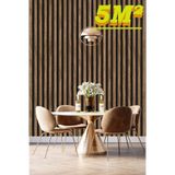 Tetik Bien Exclusive Lambri Desenli Duvar Kağıdı 2689, Kahverengi, 100 X 110