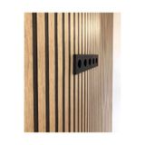 Tetik Bien Exclusive Lambri Desenli Duvar Kağıdı 2691, Siyah, 100 X 110