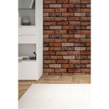 Tetik Bien Exclusive Taş Desenli Duvar Kağıdı 6420, Kırmızı, 100 X 110