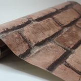 Tetik Duvar Kağıtları GOLDEN TUĞLA DESENLİ DUVAR KAĞIDI 0.53 x 10 BORDO-KREMİT