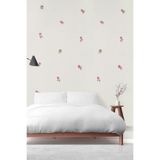 Tetik Exclusive Çiçek Desenli Duvar Kağıdı 2702, Penbe, 100 X 110