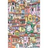 Tetik Zümrüt Exclusive Italyan Evleri Desenli Duvar Kağıdı 7860, Krem, 100 X 110