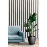 Tetik Zümrüt Exclusive Lambri Desenli Duvar Kağıdı 7620, Gri, 100 X 110
